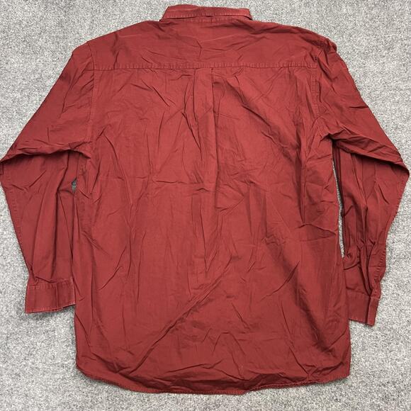 Cinch Shirt Mens 2XL Red Button Down Western Long Sleeve Cotton XXL Embroidered - Picture 5 of 10